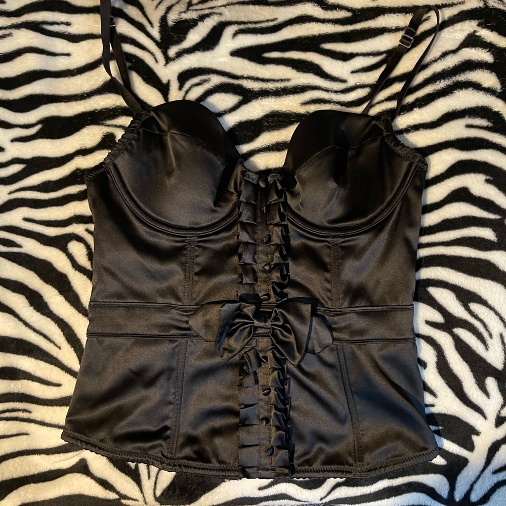Victoria secret black corset 34b
